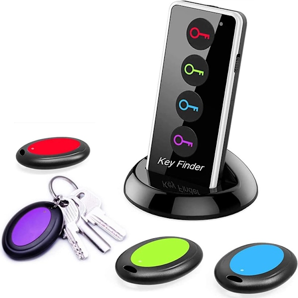 Key Finder, Key Finder Key Finder Anti-Lost Phone Finder Alarm Key Finder 1 Transmitter and 4 Receiv