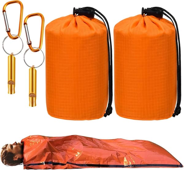 Nödsovsäck - 2 Delar - Vattentät Överlevnadsfilt - 210*90cm - PE - Räddningsfilt