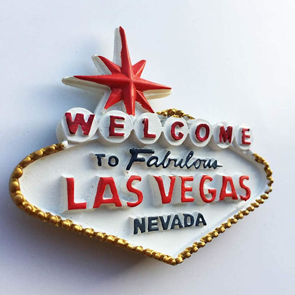 Kuuluisa Casino Las Vegas Nevada USA Jääkaappimagneetti Souvenirlahja C