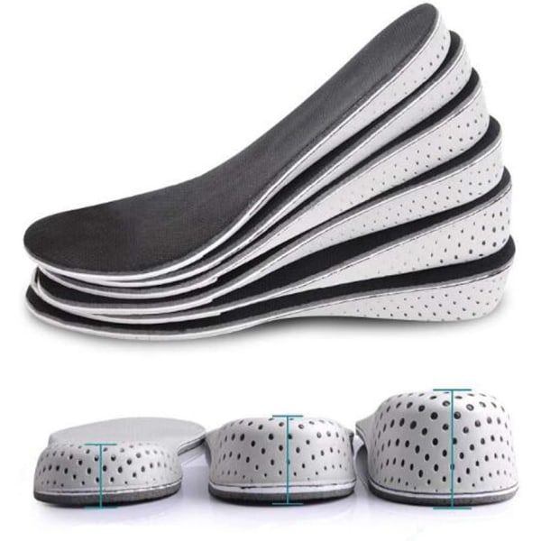 Hengittävä Memory Foam -korkokenkäpohjalliset, näkymättömät, pari 2cm