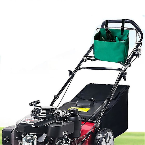 GRØN - Plæneklipper Organiseringspose Push Mower Have Organiser Opbevaring Lomme Haveværktøj Pung Tilbehør til Q