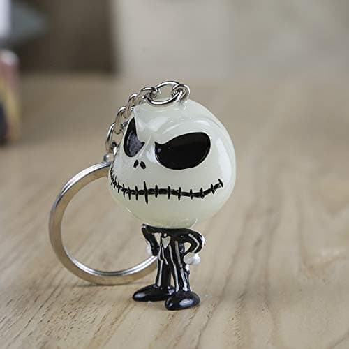The Nightmare Before Christmas Jack Skellington Luminous Keychain Light in The Dark B