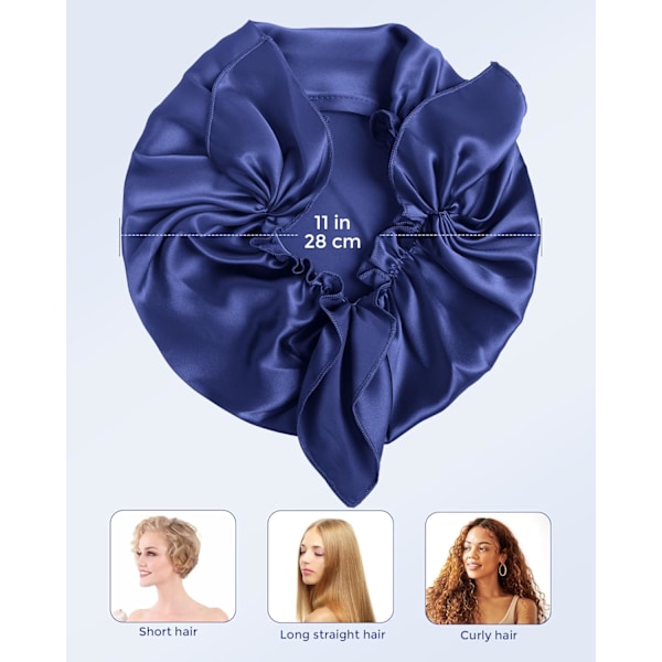 Naisten yömyssy säädettävällä joustavalla nauhalla (Navy Blue)