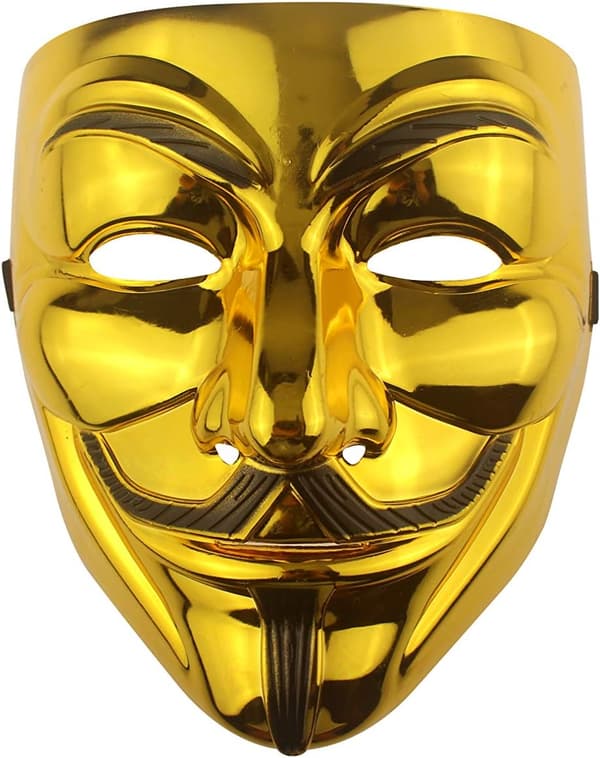 Hacker   V for Vendetta   til   kvinder mænd Halloween   kostume(4 stykker et sæt)