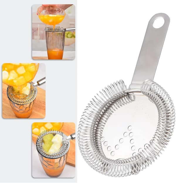 Rustfrit cocktailsi, bar-drinkblander med is