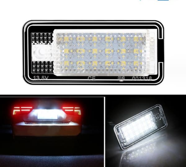 2-pack LED-skyltbelysning för bilar, superljus, fel