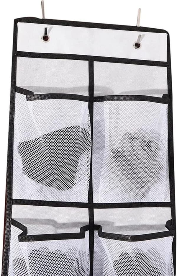 12 Mesh Pocket Hengesko Organizer Rack Bak Dører Rack Stor