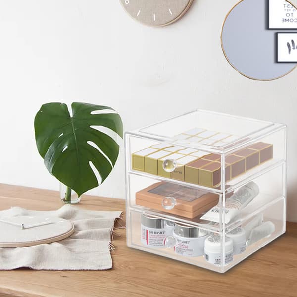 Lådmakeup Organizer, Plastförvaringslåda för Kosmetika, Gör