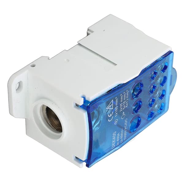 690V 400A Blå Universal Strömfördelnings Terminal Block Junction Box DIN Rail Huvudledning