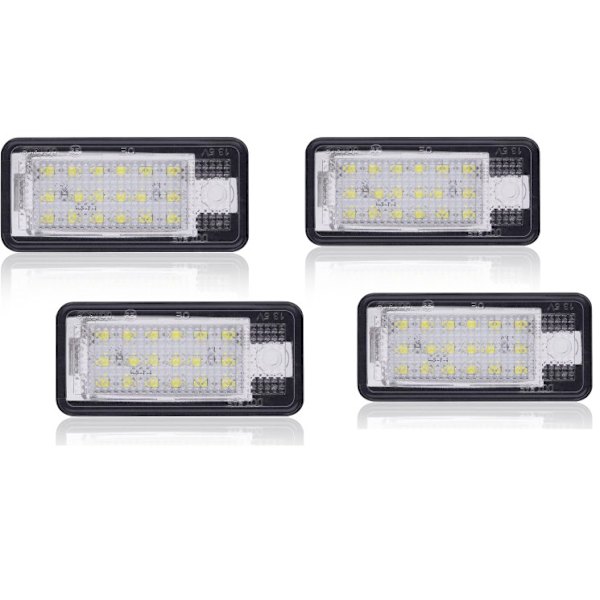 4 stk LED-skiltlys for bil, superlys, feilfritt