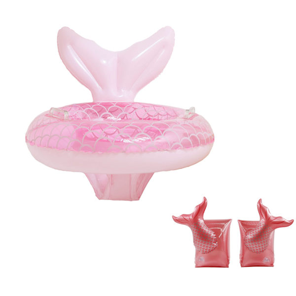 (Havfrue bukser loop + havfrue arm loop) baby bøje, pool bøje, bab