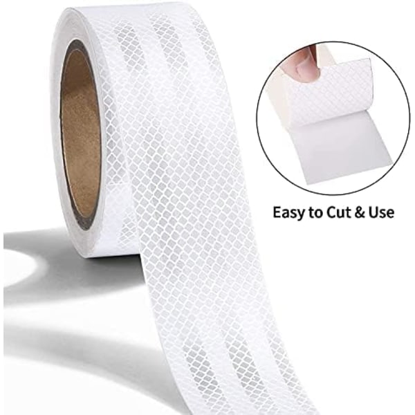 Reflekterende Tape Hvid 5cm*15m Vandtæt Refleksbånd