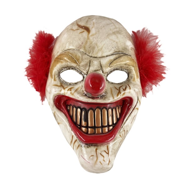 23,5x18cm, Joker Clown Latex Maske Halloween Horror Cosplay Kostume Tilbehør Til Voksne