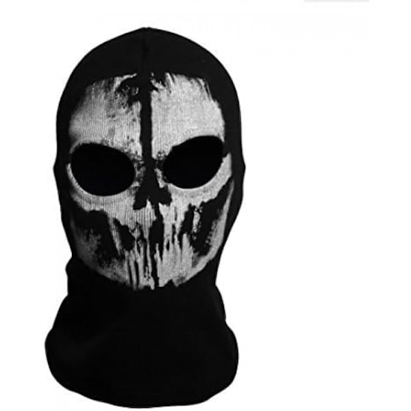 Unisex Ghost Print Stocking Balaclava Mask Good for Halloween Cosplay