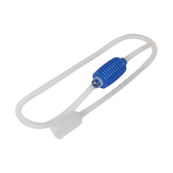 2 st akvarium handhållen PVC-slangsifon med filter, bärbar fisk
