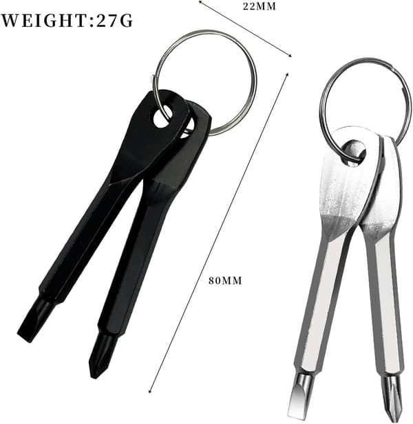 4 kpl Pieni EDC-ruuvimeislisetti - Mini Phillips-ruuvimeisli - with