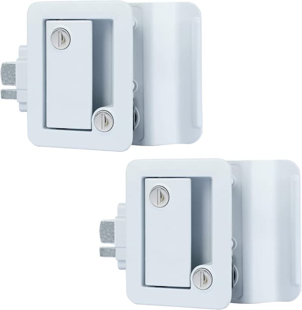 Uppgraderat RV-släpvagnsdörrlås (2-pack), RV-dörrlås med dyna