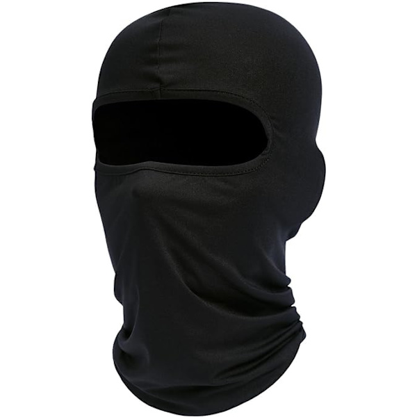 (Svart) Balaclava Skidmask, UV-skydd, Halsduk för Motorcykel B