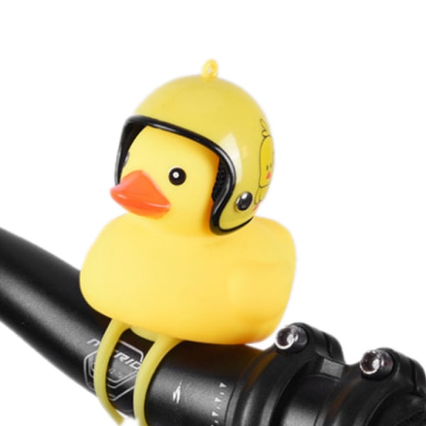 B horn for children's bicycle Little yellow duck 1 piece Rubber duck toy for children's bicycle with handlebar clip