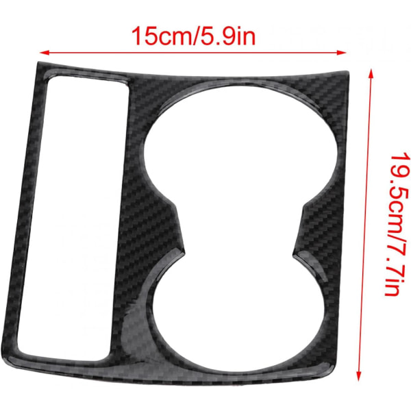 Vedenpidikekannen peite, hiilikuituinen auton keskikonsolin vedenpidike