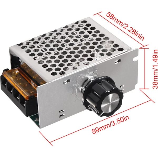 2 kpl AC 220V 4000W suuritehoinen SCR elektroninen jännitteen säädin
