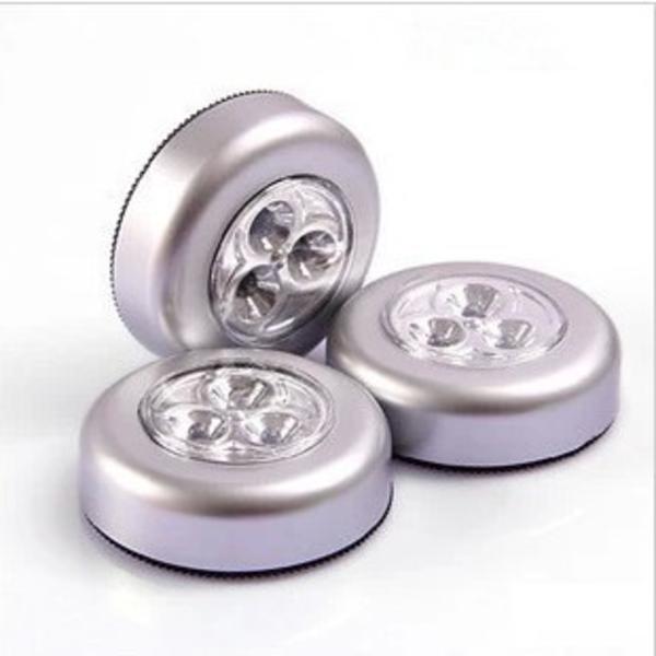 5-pack LED-lampor med fläckbelysning, självhäftande, batteridriven A