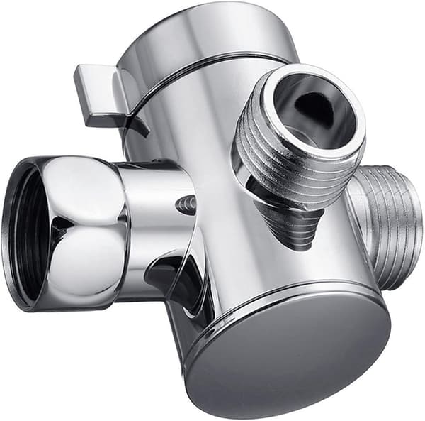 3-vejs bruseafleder, G1/2 tommer T-formet adapterventilstik