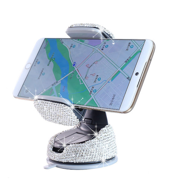 Telefonholder, 360° Automatisk Rotasjon Telefonholder for Dashbord og Bilventil