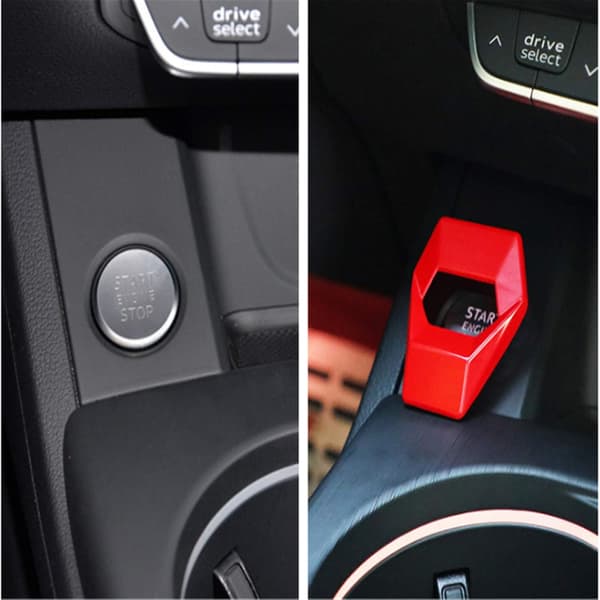 Rød Universal Start Push Button Beskyttende Deksel Shell Biltilgang