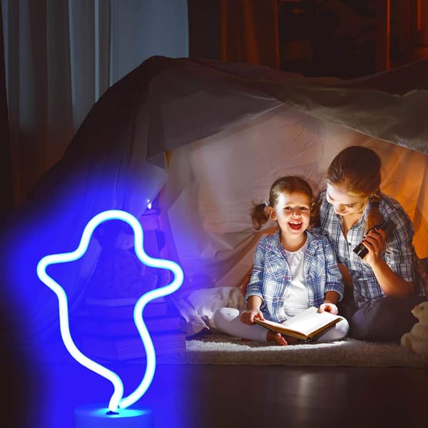 Ghost Neon LED Neon Light USB/Batteridrevet Lys Desktop Dekorasjon