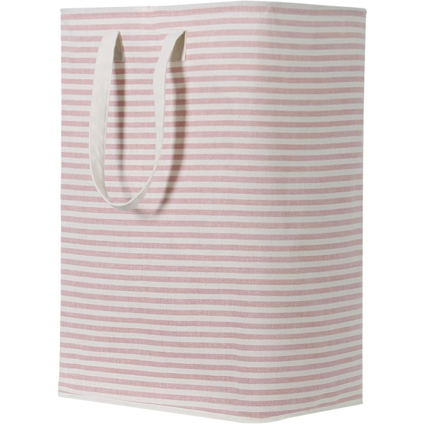 Skittentøykurv 72L Foldbar Vanntett Stoff med Stor Kapasitet Rosa, 40x30x60cm I