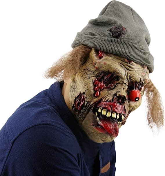 Adutls Creepy Mask Halloween Terror Ghost Devil Mask Full Head Mask Prank Props Party Decor