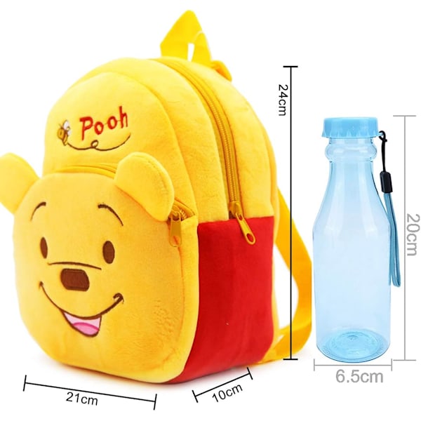Mjuk ryggsäck för barn - Miotlsy Nalle Puh-ryggsäck, för Nalle Puh mjukisdjur, flicka och pojke 1-3 år