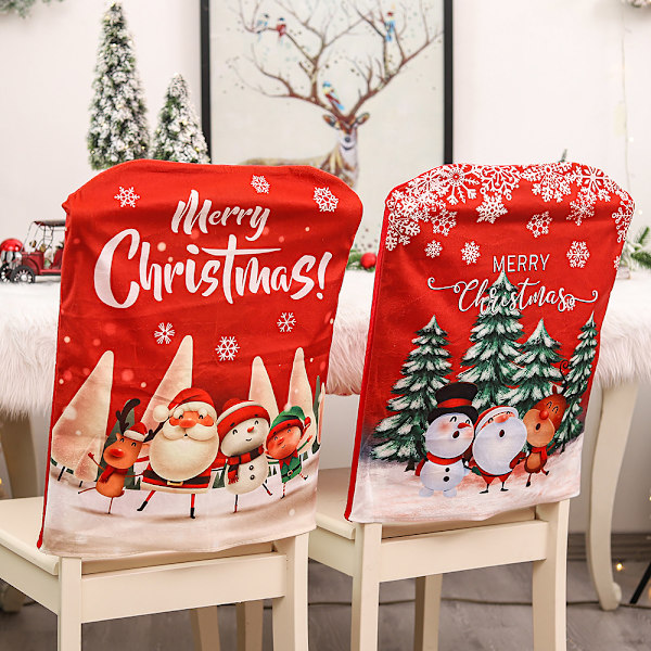 2 stycken julstolsöverdrag, storlek 2 B