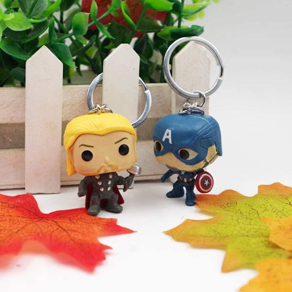 6 st Marvel Superhjältar Nyckelringar Superhjältar The Avengers Deadp E