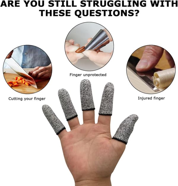 40 stk fingertupper, gjenbrukbare fingerbeskyttere, elastiske fingertupper