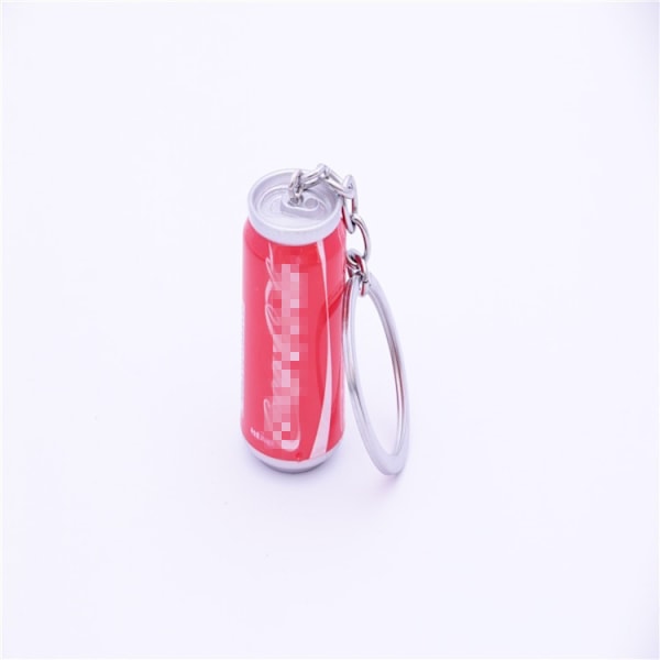 Sød Mini Cola Sprite Vil Gå Dåse Emulering Drik Keychain Kaffe Øl Flaske Taske Vedhæng Lille Gave