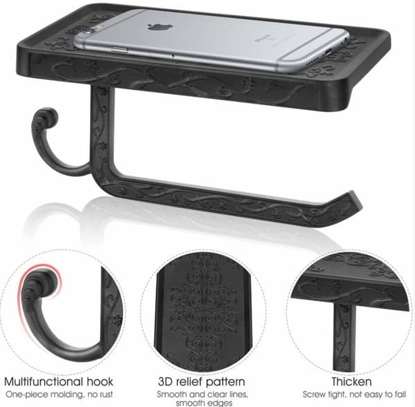 Rullholder for toalettpapir i romaluminium