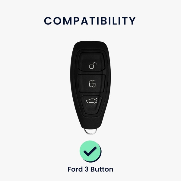 Auton avaimen cover Yhteensopiva Ford Keyless Go 3-painikkeisen auton avaimen kanssa