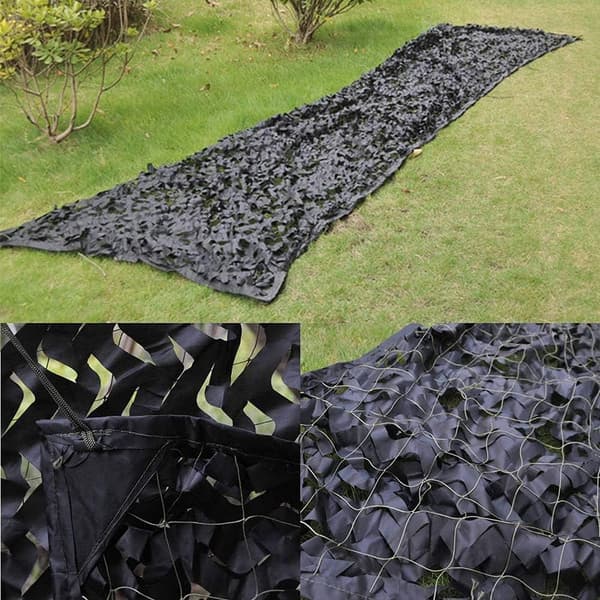 Utomhusskuggnät, 3x6m, svart