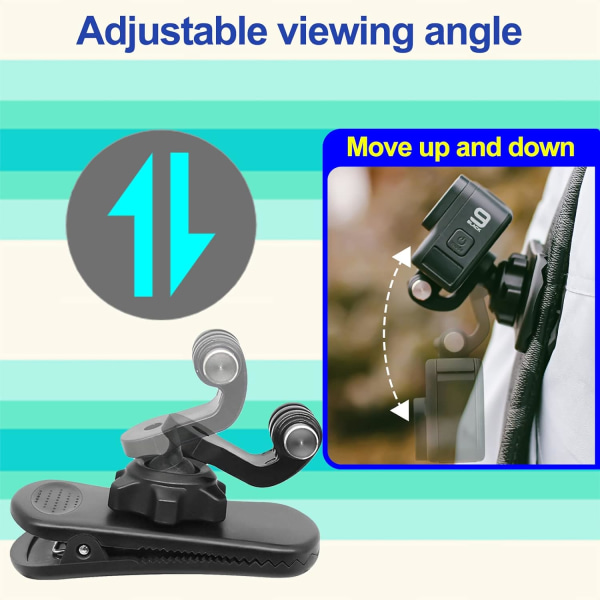 Quick Clip-rygsækstrop, 360 graders rotation, kompatibel med I