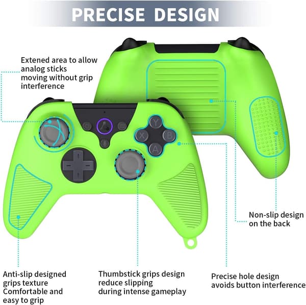 Etui til Luna Controller, Alquar silikone etui cover til Amazon Luna Controller, Anti-Slip