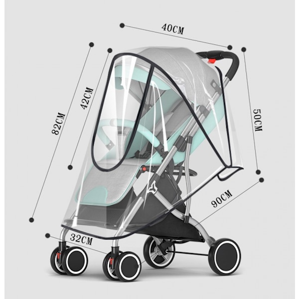 Universal regntrekk for barnevogn, Regnbeskyttelse for barnevogn Pr