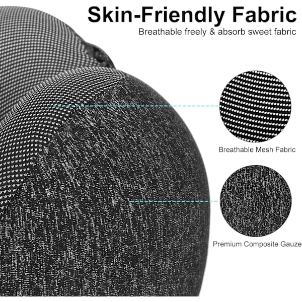 Rejsepude, Memory Foam Rejsepude, Hætte Rejsepude, C