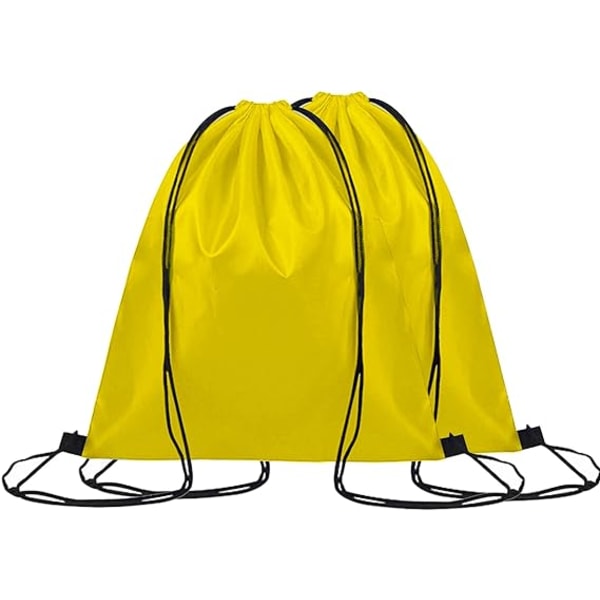 2 stk Sports Drawstring Bag, Vanntett Drawstring Backpack PE