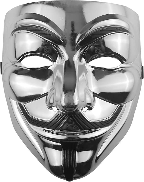 Hacker   V for Vendetta   til   kvinder mænd Halloween   kostume(4 stykker et sæt)