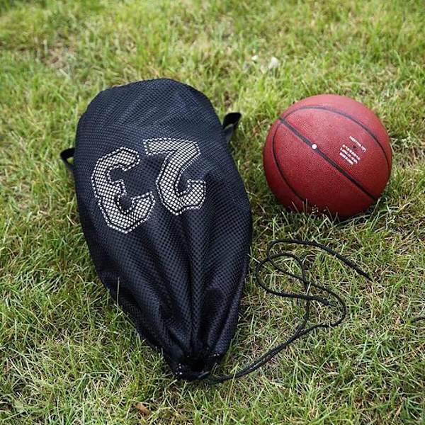 Basketbollväska, fotbollsväska med dragsko, nätväska, mångsidig