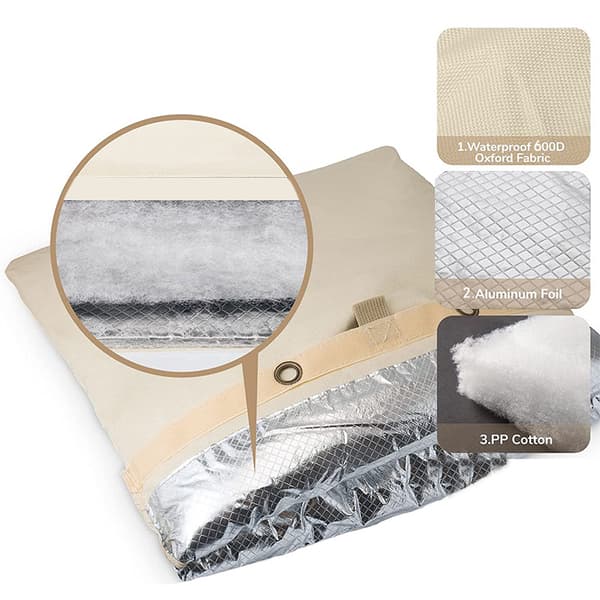 (43*52cm-Beige) Vedenhanapeiteputken eristetty tasku ulkona
