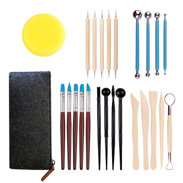 Polymer Clay Tools, 25 Pcs Clay Sculpting Tools, Ball Stylus Dotting Tools, Modeling Clay