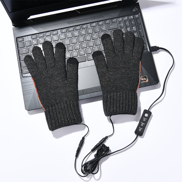 USB-oppvarmede hansker for menn og kvinner B, Bestcool vinterjusterbar